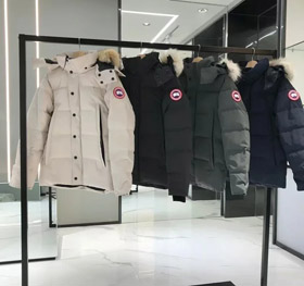 Canada Goose Wyndham Serie zweiseitige große Tasche Kapuze winddichte wasserdichte warme Daunenjacke -4284  