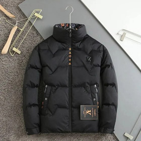 Louis Vuitton LV neue Stand Kragen gedruckt 90 weiße Ente Daunenjacke Metalletikett warme Jacke-4333  