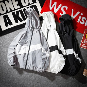 Nike Retro Sport Stand Kragen Logo Druck Woven Langärmelige Jacke-4367  