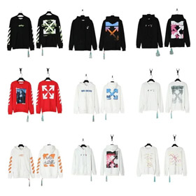 OFF-WHITE Letter print Langärmeliges Sweatshirt-4473  